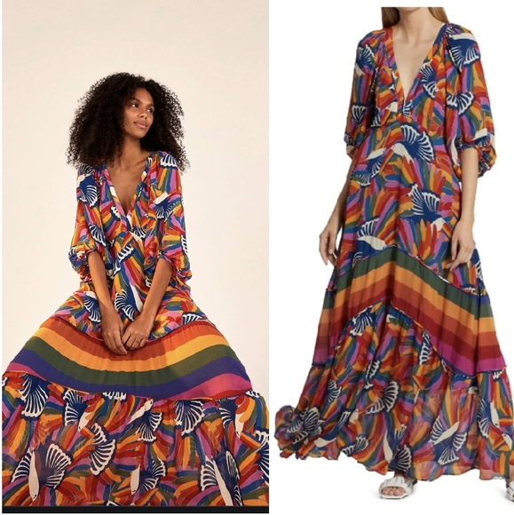 Farm Rio Rainbow Toucan Maxidress - Picture 3 of 8